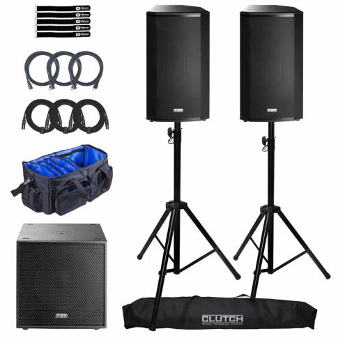 FBT VENTIS 112A 2-Way Active 12" Speakers Pair with 15" Subwoofer