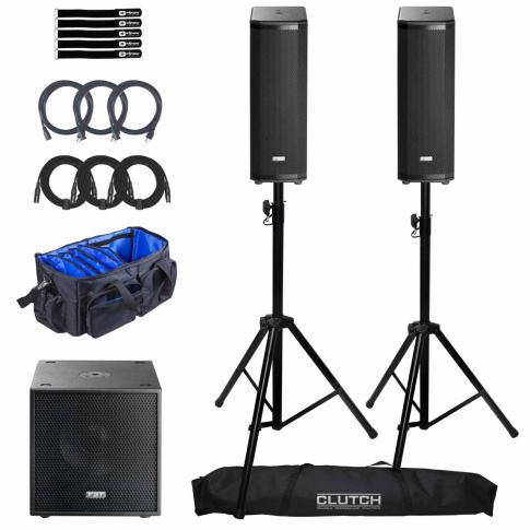 FBT VENTIS 206A 2-Way Active 2x6.5" Speakers Pair with 12" Subwoofer