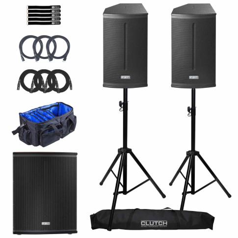 FBT X-PRO 115A Active 15" Speakers Pair with Compact 18" Subwoofer