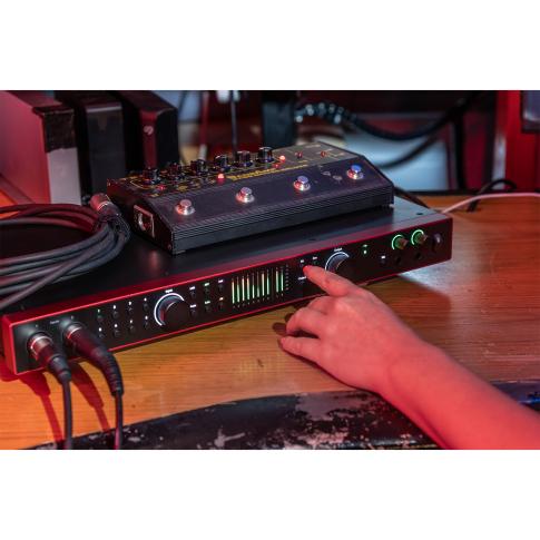 Focusrite Scarlett 18i20 4th Gen 18-in 20-out USB Audio Recording Interface In Use