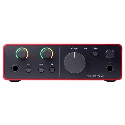 Focusrite Scarlett Solo 4th Gen USB Audio Interface Front