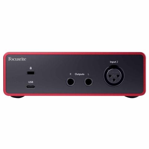 Focusrite Scarlett Solo 4th Gen USB Audio Interface Rear