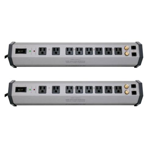 Furman Power PST-8 15 Amp 8 Outlet Surge Suppressor Strips 2-Pack