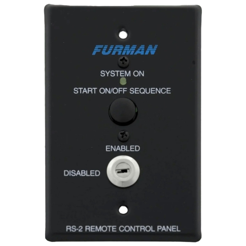 Furman RS-2 Key Switched Remote System Control Panel