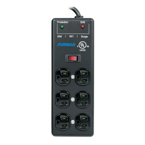Furman SS6B-PRO 6 Outlet 2X3 15A AC Surge Strip Block