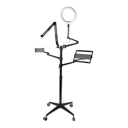 Gator Cases GFW-STREAMSTAND-W Content Creation All-in-1 Wheeled Stand