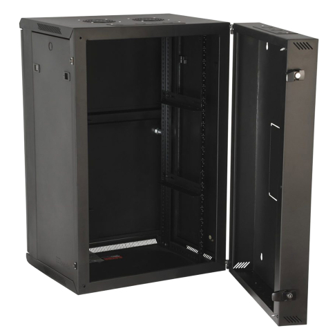 Gator Cases GRW2018508 Rackworks Series 18U 21" Deep Sectional Wall Hanging Hinged Rack with Steel Door