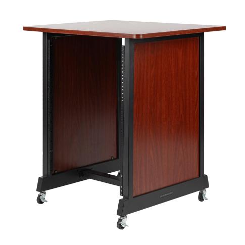 Gator Cases RI-STRK-14U-CH 14U Wood Rack Cabinet in Cherry Finish