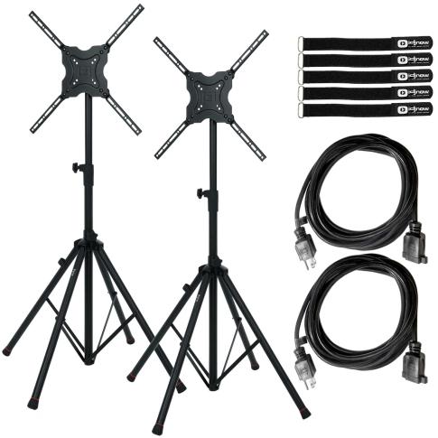 Gator Frameworks GFW-AV-LCD-15 Standard Quad Legged LCD/LED Stands Duo Package - Thumbnail 4