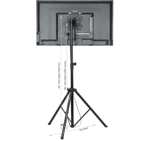 Gator Frameworks GFW-AV-LCD-2 Deluxe Tripod LCD/LED Stand - Thumbnail 4