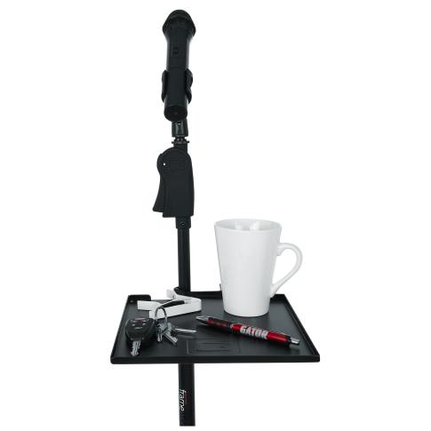 Gator Frameworks GFW-SHELF0909 9" x 9" Microphone Stand Accessory Shelf Set Up 1