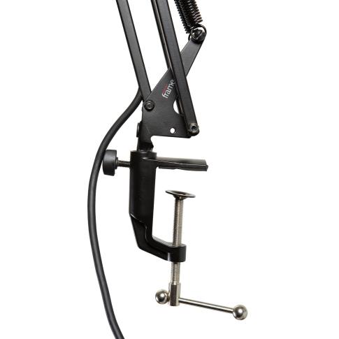 Gator Frameworks GFWMICBCBM1000 Desk-Mounted Broadcast Boom Mic Stand Clamp Open