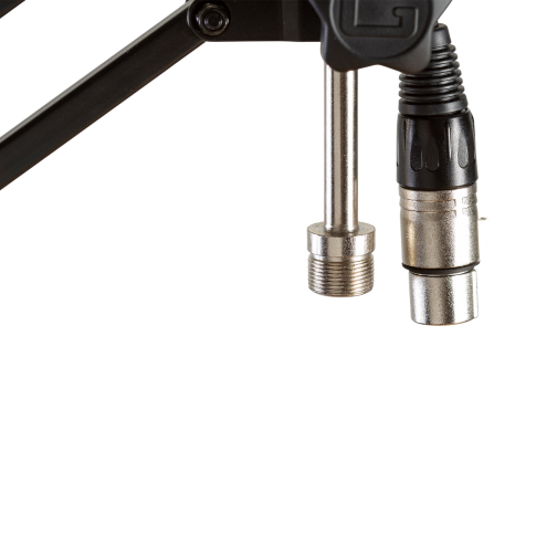 Gator Frameworks GFWMICBCBM1000 Desk-Mounted Broadcast Boom Mic Stand Close Up 1