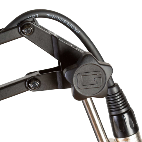 Gator Frameworks GFWMICBCBM1000 Desk-Mounted Broadcast Boom Mic Stand Close Up Knob 2