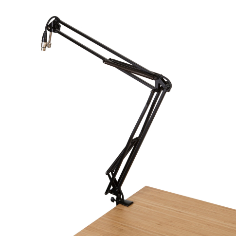 Gator-Frameworks-GFWMICBCBM1000-Desk-Mounted-Broadcast-Boom-Mic-Stand Desk 1