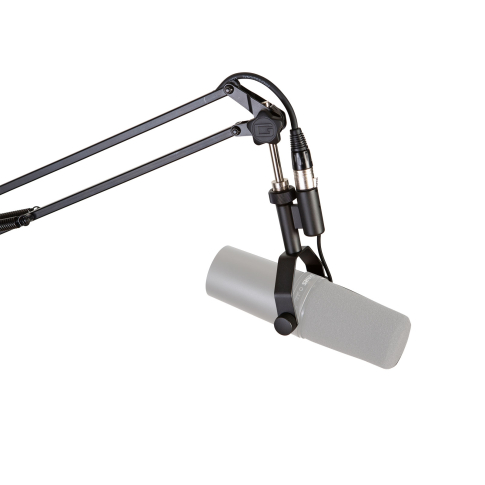 Gator Frameworks GFWMICBCBM1000 Desk-Mounted Broadcast Boom Mic Stand With Mic