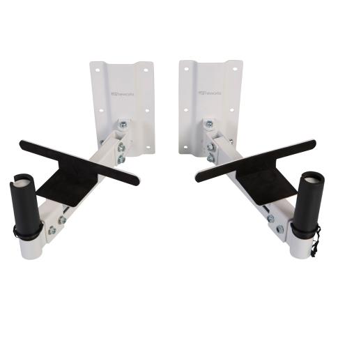 Gator Frameworks GFWSPKWM100W White Wall Mount Speaker Stands (Pair)