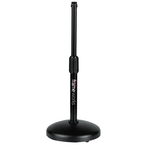 Gator Frameworks Round Base Desktop Microphone Stand