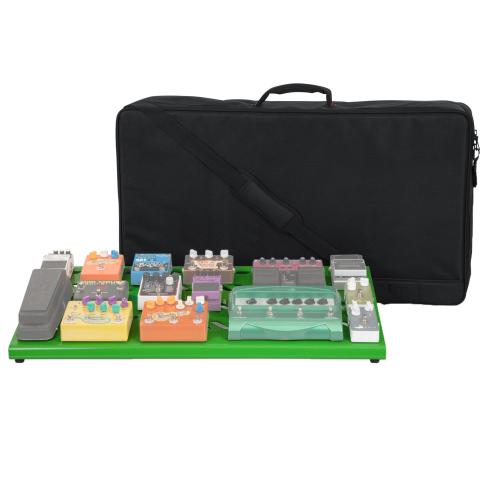 Gator Cases GPB-XBAK-GR Extra Large Green Aluminum Pedal Board with Carry Bag