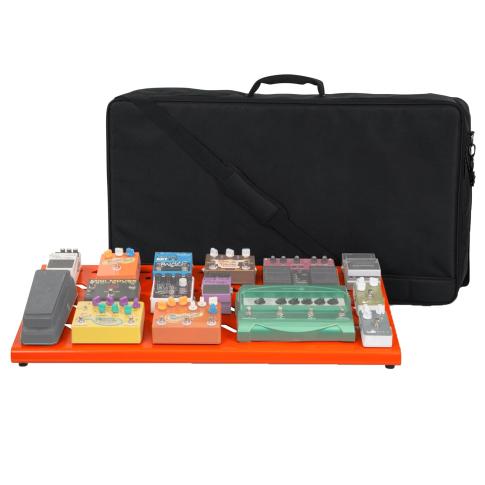 Gator Cases GPB-XBAK-OR Extra Large Orange Aluminum Pedal Board with Carry Bag