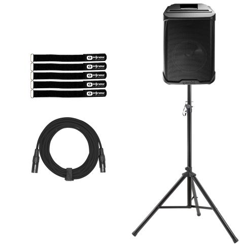 Gemini GPSS-650 6.5" Active Bluetooth PA Speaker with Tripod Stand
