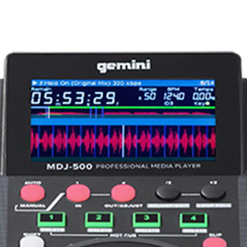 Gemini MDJ-500 Professional USB Media Player | IDJNOW