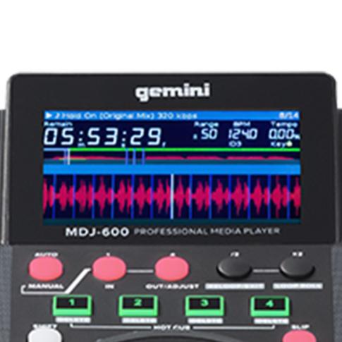 Gemini MDJ-600 Professional USB/CD Media Player | IDJNOW