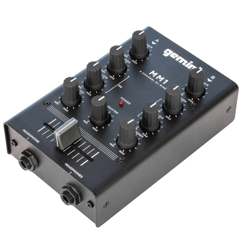 gemini MM1 2チャンネルDJミキサー Pro DJ Audio Equip 2 Channel Bluetooth Studio MIDI