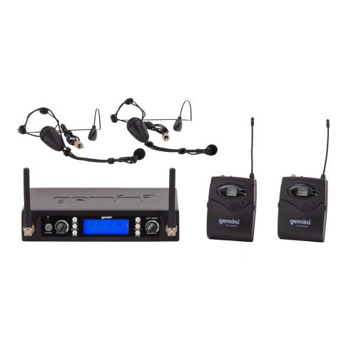 Gemini UHF-6200HL Dual Channel Headset/Lavalier UHF Wireless System