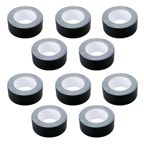(10) Hosa Technology Black Gaffer Tape 2" x 30 Yard Rolls