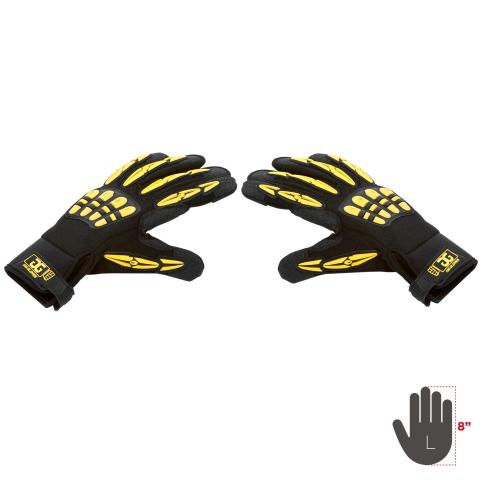 Gig Gear GG1002L Large Original Gig Gloves v2 in Black & Yellow