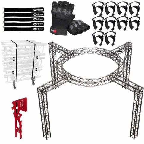 Global Truss 20x20 Circular Trade Show Booth with Accessories Package