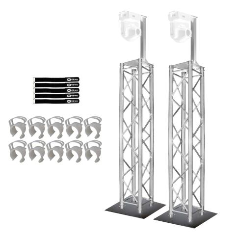 Global Truss 6.56FT Square Segments with Lighting Mounts Dual Pack