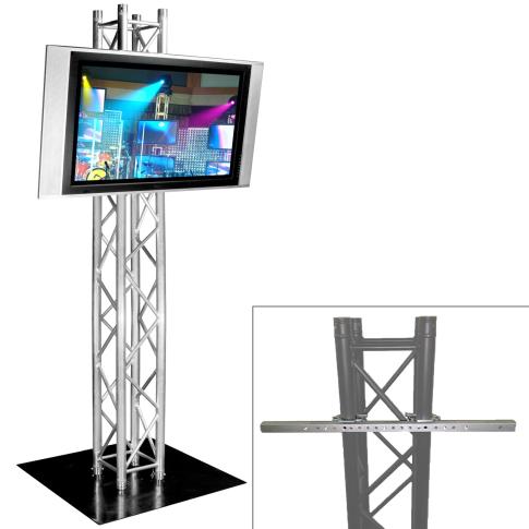 Global Truss 8.2FT Truss Plasma Stand / Lighting Tower with Steel Base Plate [PLASMASTAND8]