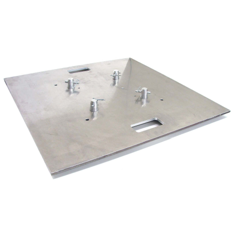 Global Truss Aluminum Base Plate 30x30A with F24 Connecting Hardware [Base Plate 30x30 F24]