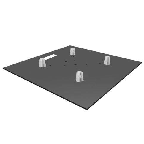 Global Truss BASE PLATE 20X20-BLK/MTE 20" x 20" Black Base Plate