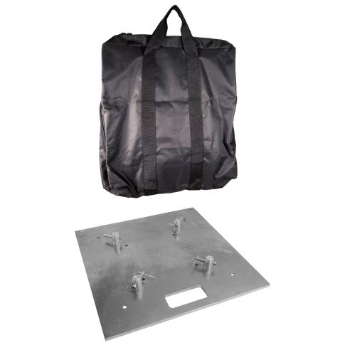 Global Truss Base Plate 20x20A Heavy Duty Aluminum Base Plate with Carry Bag Package