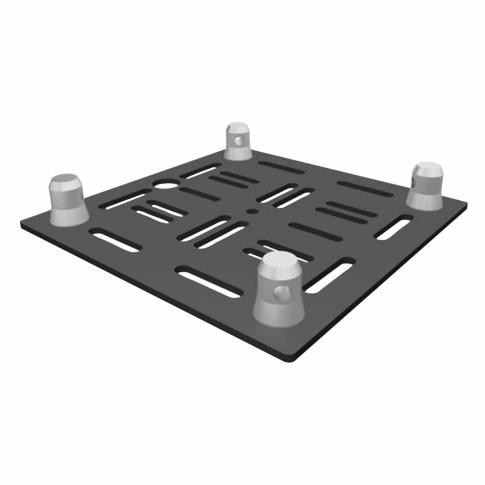 Global Truss GT-MH BASE-BLK 12" Black Aluminum Mounting Base Plate