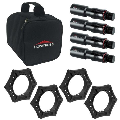 Global Truss CPC Pak Truss Accessory Pouch with Microphone Anti Roll Devices and Quick Release Attachments Package