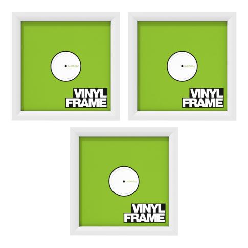 Glorious Vinyl Frame Set White (Set of 3)