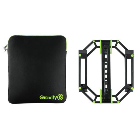 Gravity GLTS01BSET1 Adjustable stand for Laptops and Controllers including Neoprene Protection Bag