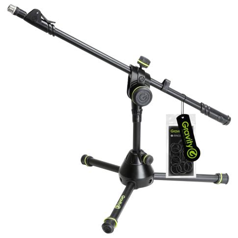 Gravity GMS3122HDB Short Heavy Duty Microphone Stand with Folding Tripod Base