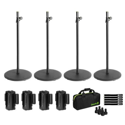 Gravity GSSPWBSET1 Cast Iron Stands with Barrier Cassettes Four Pack