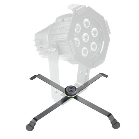 Gravity-Stands-LS-FLOORX-B-Foldable-Floor-Stand-for-Spots In Use