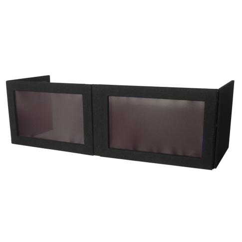 Grundorf GS-LSB1646T 16" x 46" G-Screen Table Top Black Lycra LED DJ Facade
