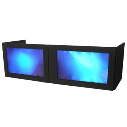 Grundorf GS-LSB1658T 16" x 58" Table Top Black Lycra DJ Facade