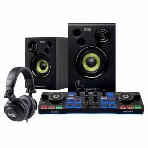Hercules DJStarter Kit with Controller, Speakers, & Headphones