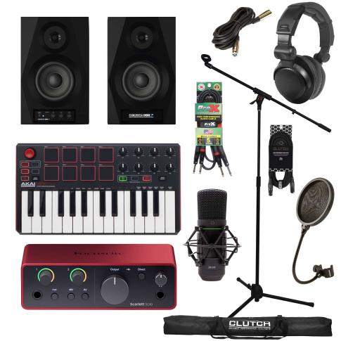 Focusrite Scarlett Solo 4G Interface Home Recording Package | IDJNOW