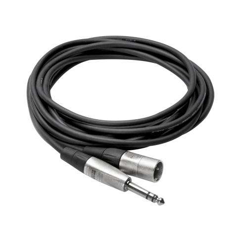 Hosa Technology HSX-003 3' REAN 1/4" TRS to XLR3 Male Pro Balanced Interconnect Cable