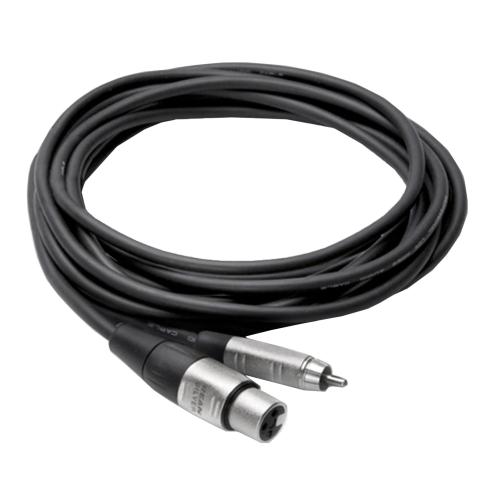 Hosa HXR-005 5FT REAN XLR3F to RCA Pro Unbalanced Interconnect Cable